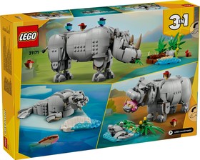 LEGO® Creator 3in1 31171 - Vadállatok: Fenséges orrszarvú madarakkal