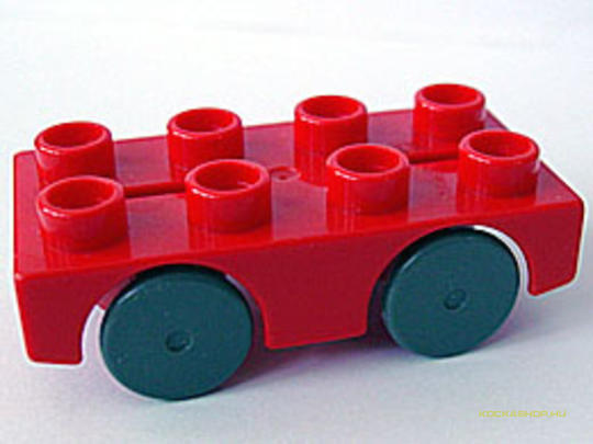 LEGO® Alkatrészek (Pick a Brick) 31202c01 - Piros DUPLO autó 2x4
