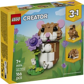 LEGO® Creator 3in1 31376 - Aranyos hörcsög egy virággal