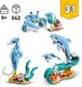LEGO® Creator 3in1 31385 - Tengeri állatok: Csodálatos delfinek