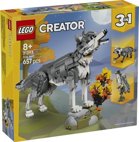 LEGO® Creator 3in1 31393 - Erdei állatok: Szürke farkas