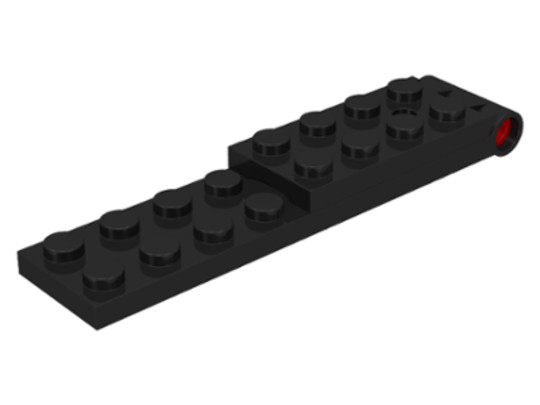 LEGO® Alkatrészek (Pick a Brick) 3324c0111 - Fekete 2x9 Lapos Zsanérelem