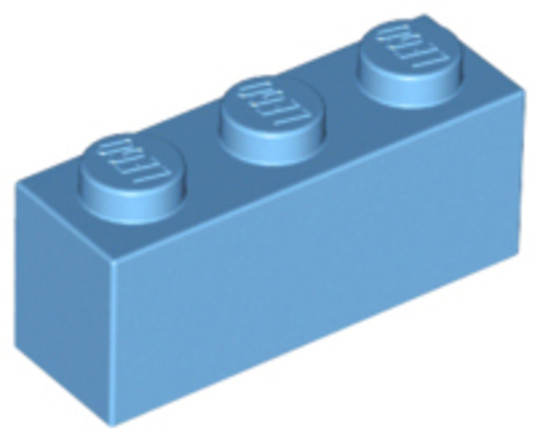 LEGO® Alkatrészek (Pick a Brick) 3622102 - Közép kék 1X1X3 Elem