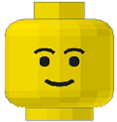 LEGO® Alkatrészek (Pick a Brick) 3626bp05 - Sárga Minifigura Fej - Fekete Szemöldökkel