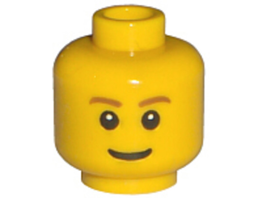 LEGO® Alkatrészek (Pick a Brick) 3626bpb0121 - Sárga Minifigura fej - Mosolygós Arccal