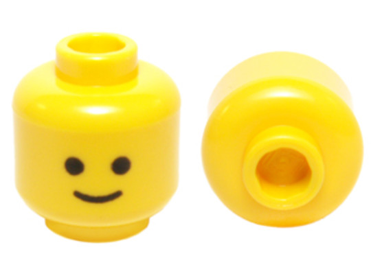 LEGO® Alkatrészek (Pick a Brick) 3626cp01 - Sárga mosolygós minifigura fej