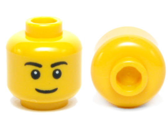 LEGO® Alkatrészek (Pick a Brick) 3626cpb0628 - Sárga Minifigura fej - Mosolygós Arccal (Tömöt Csatlakozóval)