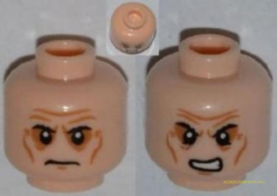 LEGO® Alkatrészek (Pick a Brick) 3626cpb0904 - Közép testszín Minifigura Fej Idős Dühös Arccal