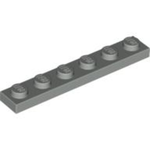 LEGO® Alkatrészek (Pick a Brick) 366602 - Világosszürke 1x6 Lapos Elem