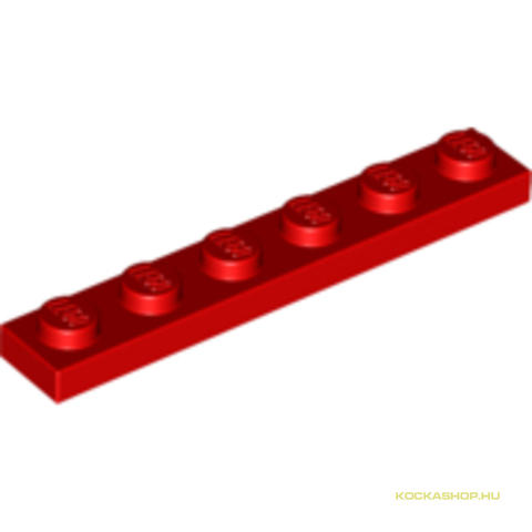 LEGO® Alkatrészek (Pick a Brick) 366621 - Piros 1X6 Lapos Elem