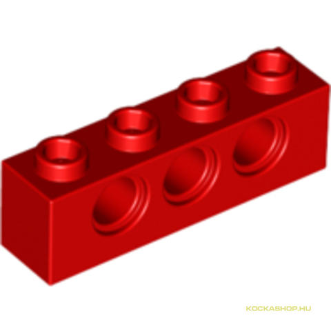 LEGO® Alkatrészek (Pick a Brick) 370121 - Piros 1X4 Elem Oldalán 3 Lyukkal