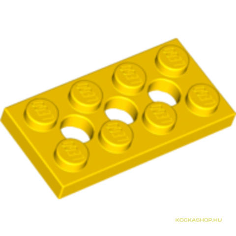 LEGO® Alkatrészek (Pick a Brick) 370924 - Sárga 2X4 Elem, Közepén Lyukkal