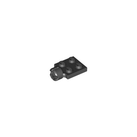 LEGO® Alkatrészek (Pick a Brick) 373026 - Fekete 2x2 lapos elem golyós csatlakozóhoz (használt)