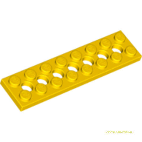 LEGO® Alkatrészek (Pick a Brick) 373824 - Sárga 2X8 Technic Elem 7 Lyukkal - használt