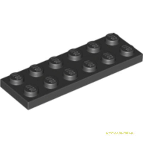 LEGO® Alkatrészek (Pick a Brick) 379526 - Fekete 2X6 Lapos Elem