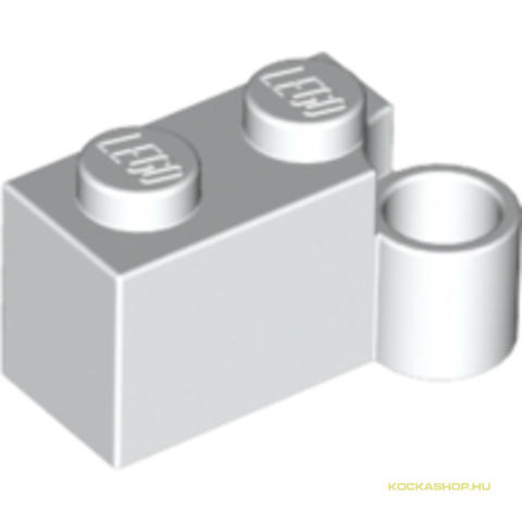 LEGO® Alkatrészek (Pick a Brick) 383101 - Fehér 1X2 Elem Alsó Zsanérral