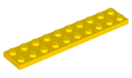 LEGO® Alkatrészek (Pick a Brick) 383224 - Sárga 2x10 lap