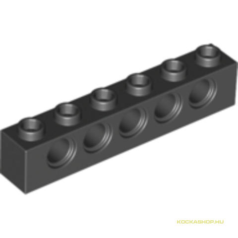 LEGO® Alkatrészek (Pick a Brick) 389426 - Fekete 1X6 Elem Oldalán 5 Lyukkal