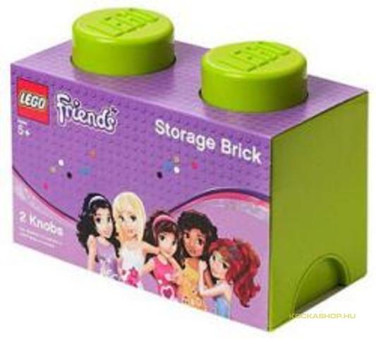 LEGO® Seasonal 40021742 - Tároló doboz 2x1 lime zöld (Friends)