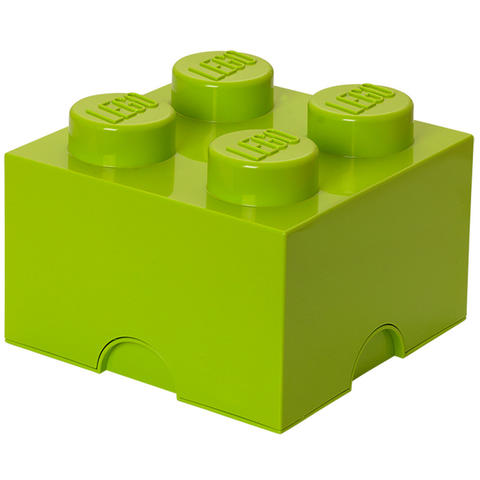 LEGO® Seasonal 40031220 - Tároló doboz 2x2 lime zöld