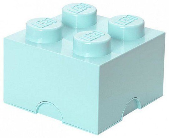 LEGO® Seasonal 40031742 - Tároló doboz 2x2 aqua