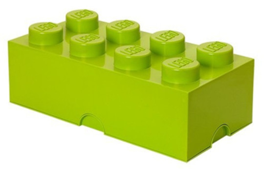 LEGO® Seasonal 40041220 - Tároló doboz 4x2 lime zöld