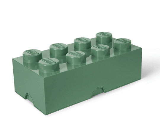 LEGO® Seasonal 40041747 - Tároló doboz 4x2 homokzöld