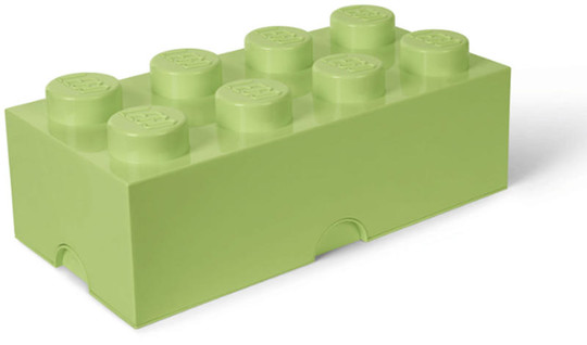 LEGO® Seasonal 40041748 - Tároló doboz 4x2 tavaszi sárgászöld