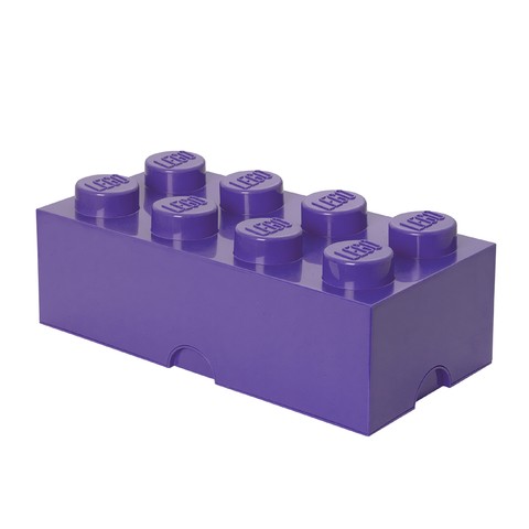 LEGO® Seasonal 40041749 - Tároló doboz 4x2 középlila