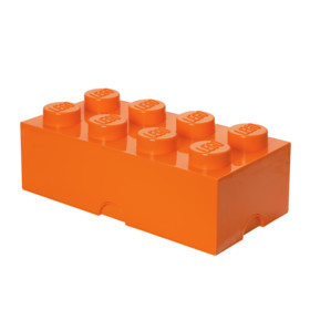 Tároló doboz 4x2 világos narancssárga
