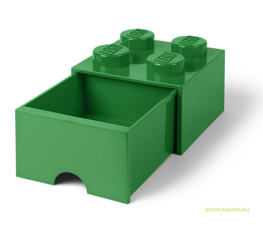 LEGO® Seasonal 40051734 - Fiókos tároló doboz 2x2 sötétzöld