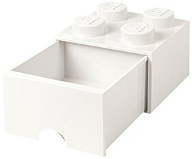 Fiókos tároló doboz 2x2 fehér