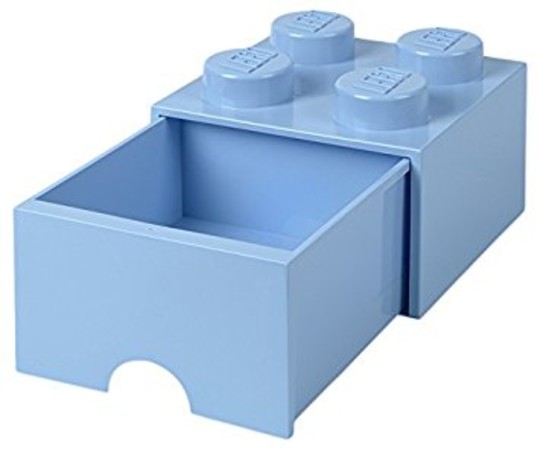 LEGO® Seasonal 40051736 - Fiókos tároló doboz 2x2 világoskék