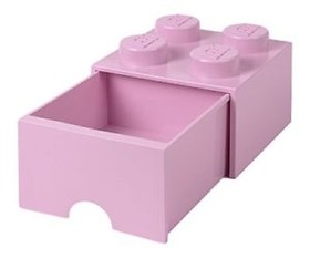 Fiókos tároló doboz 2x2 pink