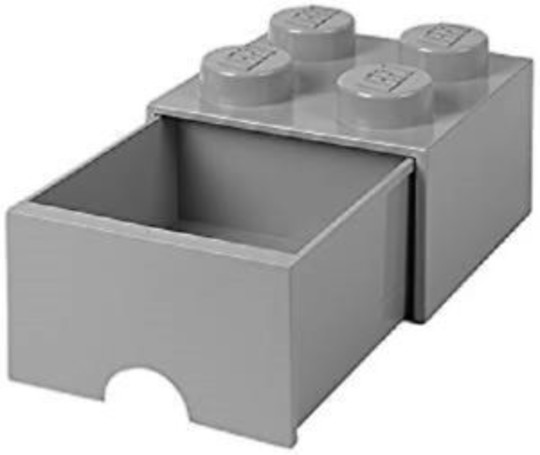 LEGO® Seasonal 40051740 - Fiókos tároló doboz 2x2 szürke
