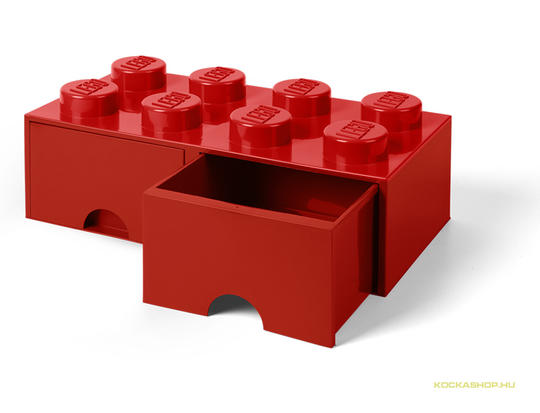 LEGO® Seasonal 40061730 - Fiókos tároló doboz 4x2 piros