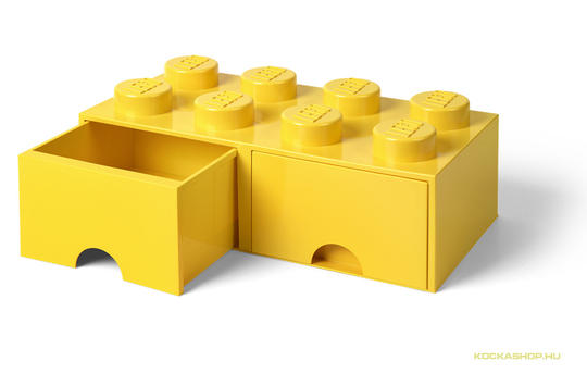 LEGO® Seasonal 40061732 - Fiókos tároló doboz 4x2 sárga