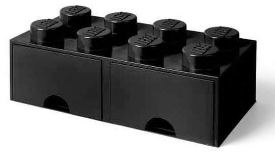 LEGO® Seasonal 40061733 - Fiókos tároló doboz 4x2 fekete