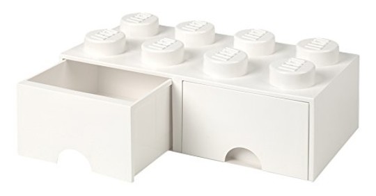 LEGO® Seasonal 40061735 - Fiókos tároló doboz 4x2 fehér