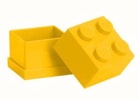 Tároló mini doboz 2x2 sárga