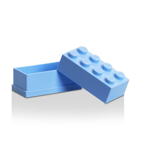 LEGO® Seasonal 40121736 - Tároló mini doboz 4x2 világoskék