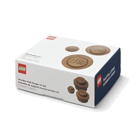 LEGO® Seasonal 40160901 - Fából készült falikar, 3 db-os szett (tölgyfa - sötét pácolt)