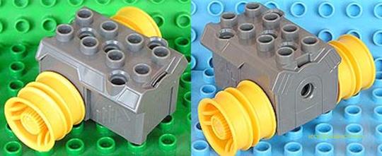 LEGO® Alkatrészek (Pick a Brick) 40348c01 - Sötétszürke DUPLO, Toolo Lendkerekes Alap