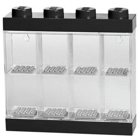 LEGO® Seasonal 40650003 - Minifigura kiállító, tároló doboz fekete 8 minifigurához