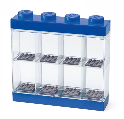 LEGO® Seasonal 40650005 - Minifigura kiállító, tároló doboz kék - 8 minifigurához