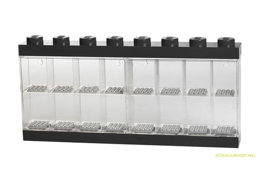 LEGO® Seasonal 40660003 - Minifigura kiállító, tároló doboz fekete, 16 minifigurához
