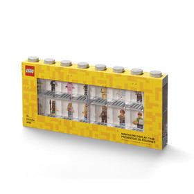LEGO® Seasonal 40660006 - Minifigura kiállító, tároló doboz szürke - 16 minifigurához