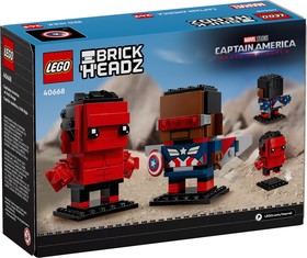 LEGO® BrickHeadz 40668 - Amerika Kapitány és Vörös Hulk figurák