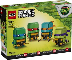 LEGO® BrickHeadz 40878 - Tini Nindzsa Teknőcök figurák