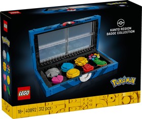 LEGO® Pokémon 40892 - Kanto régiói jelvény gyűjtemény